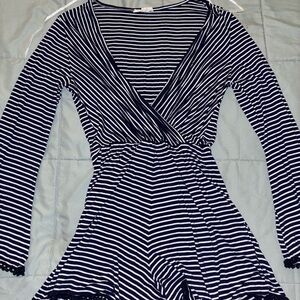 Striped romper